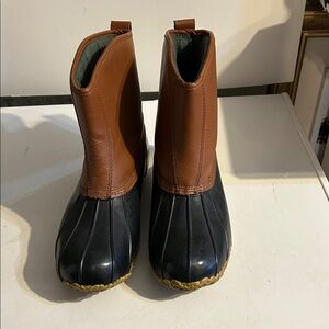 Men's Brown & Black Waterproof Duck Boots